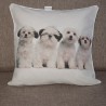 Decorative pillowcase DP01-02-w Puppies